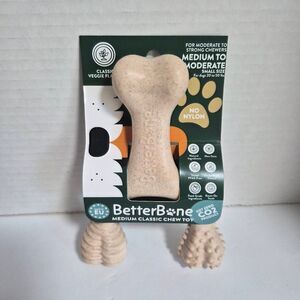 NIB 6pk BetterBone Small Size Medium Hard Veggie Flavor Dog Chews Treats Toys